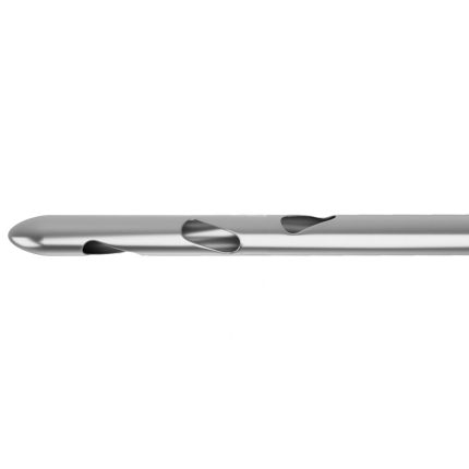 Spiral Three Port Harvester Cannula
